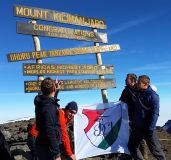 Erster Kilimanjaro-Stamm der Concordia, Uhuru Peak, 5895 m ü.M.